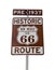 Old Route 66 New Mexico Sign Isolated