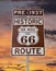 Old Route 66 New Mexico Sign with Sunrise Sky