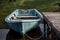 Old Rowing Boat Moored at a Scottish Highland Loch