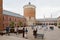 Old Royal Castle courtyard in Lublin Old Town, Lublin Poland