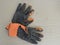 Old rubber work gloves