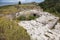 Old ruined concrete bunker from WWII period