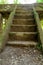 Old ruined concrete stairs