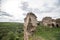 Old ruined Jazlowiec Yazlovets castle, Ternopil region, Ukraine