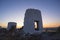 Old ruined windmills in Bodrum