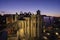 Old ruins of Convento do Carmo Carmo Convent in Lisbon at dusk