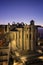 Old ruins of Convento do Carmo Carmo Convent in Lisbon at dusk