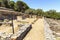 Old Ruins of The Public Baths in The Archaeological Park of Tindari, in Messina Province, Italy.