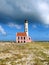 Old rundown lighthouse at Small Curacao, Caribbean