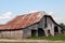 Old rundown wood barn