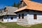 Old rural cottages in musem of the Slovak village