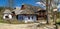 Old rural cottages in musem of the Slovak village