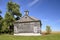 Old rural schoolhouse on new foundation