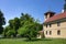 Old russian Philippians monastery in a polish Masuria. Summer, sunny day, blue sky above. Church in Wojnowo.