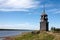 Old russian wooden belfry