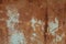 Old Rust textures wall with paint. Perfect background with space