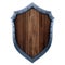 Old rust wood medieval shield