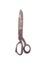 Old rusted dressmaker shears