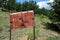 Old and Rusted No Trespassing Keep Out Sign