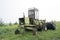 Old rusted rural farm tractor