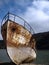 Old rusted ship