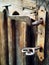 Old and Rusted Vintage Door Handle and Beautiful Key