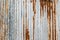 Old rusted zinc surface texture Gray galvanized iron wall texture