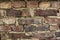 Old rustic brick wall in natural colours