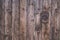 Old rustic and grunge wood texture door with bolt