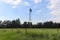 Old Rustic Windmill on Nebraska pasture landscape