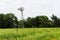 Old Rustic Windmill on Nebraska pasture landscape