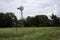 Old Rustic Windmill on Nebraska pasture landscape