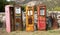 Old rusting gas pumps found in an antique store in New Mexico