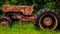 Old rusting tractor