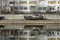 Old Rusty Boat Put Aside in HoleÅ¡ovice Harbour, Prague