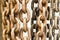 Old rusty chain texture