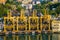 Old rusty cranes at Savona port