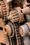 Old rusty gear wheels. grunge metal machinery details closeup.