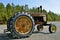 Old rusty John Deere tractor