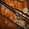 Old and rusty metal sheets - ai generated image