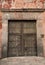 Old rusty Mexican colonial door in Queretaro Mexico