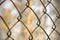 Old rusty netting. selective focus