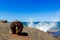 Old rusty round hook from the historic Sea Clliff Bridge along the Grand Pacific Drive, Australia