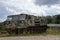 old rusty Soviet military tracked all-terrain vehicle