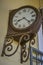 Old rusty station clock