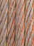 Old rusty steel cable background texture pattern