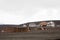 Old rusty tanks and buildings for the remains of the old whaling station at Whalers Bay, Deception Island, Antarctica