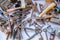 Old rusty tools for sale at bedouin flea market