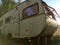 old rusty travel trailer. camper van, caravan