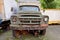 Old rusty truck made in the USSR, brand ZIL